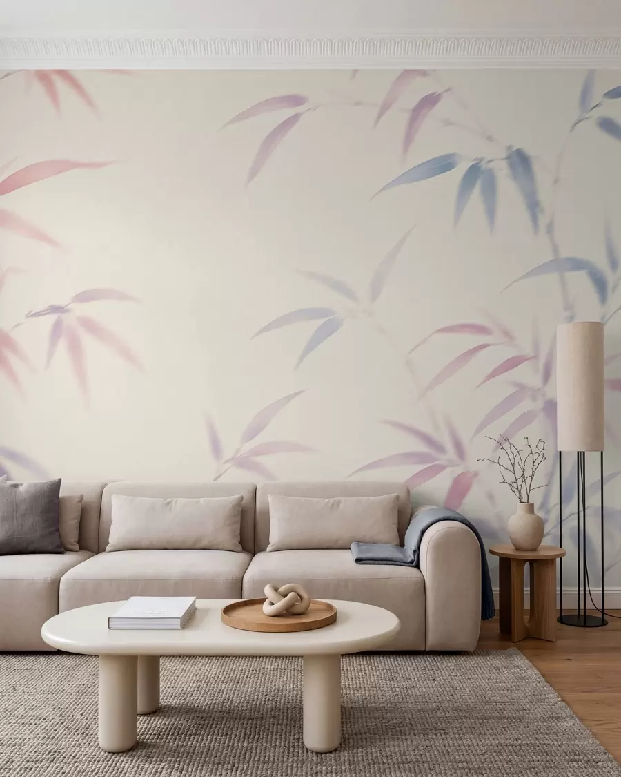 wall murals Апстрактни бамбусови листови w05666