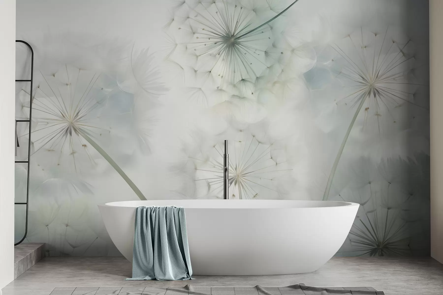 wall murals Апстрактна имитација сликарства маслачка w05664