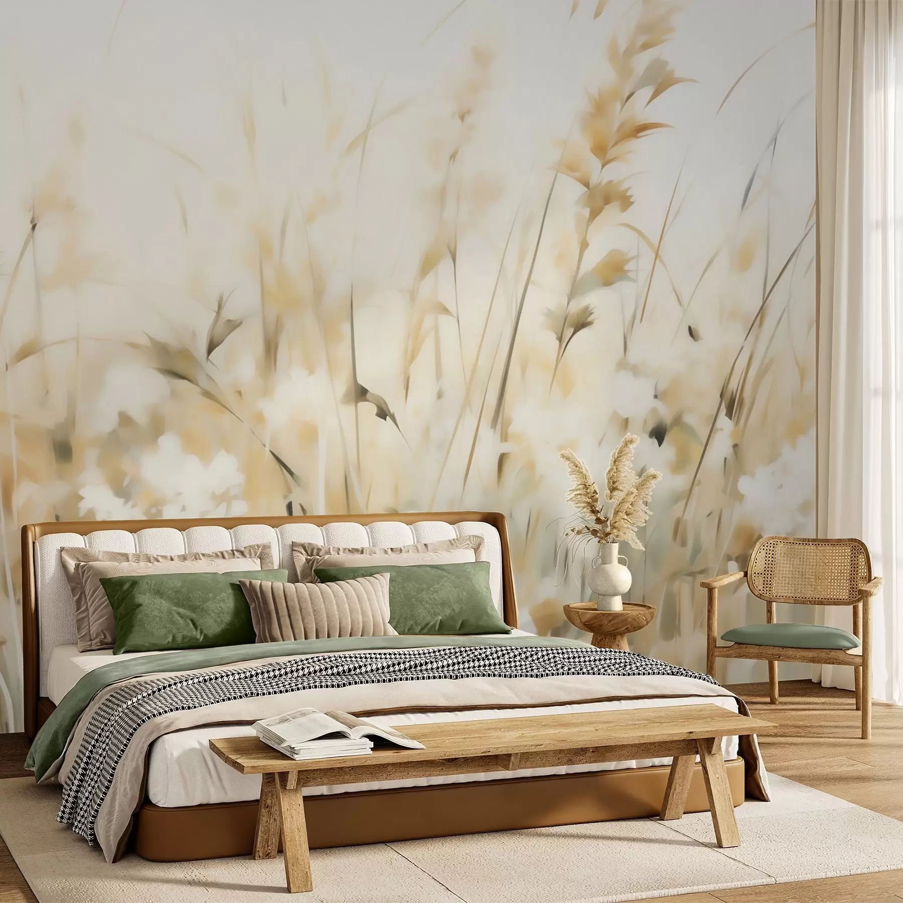 wall murals Апстрактна трава имитација сликарства w05669