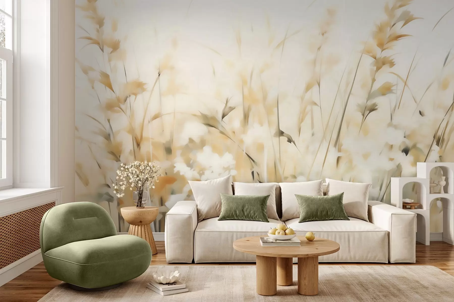 wall murals Апстрактна трава имитација сликарства w05669