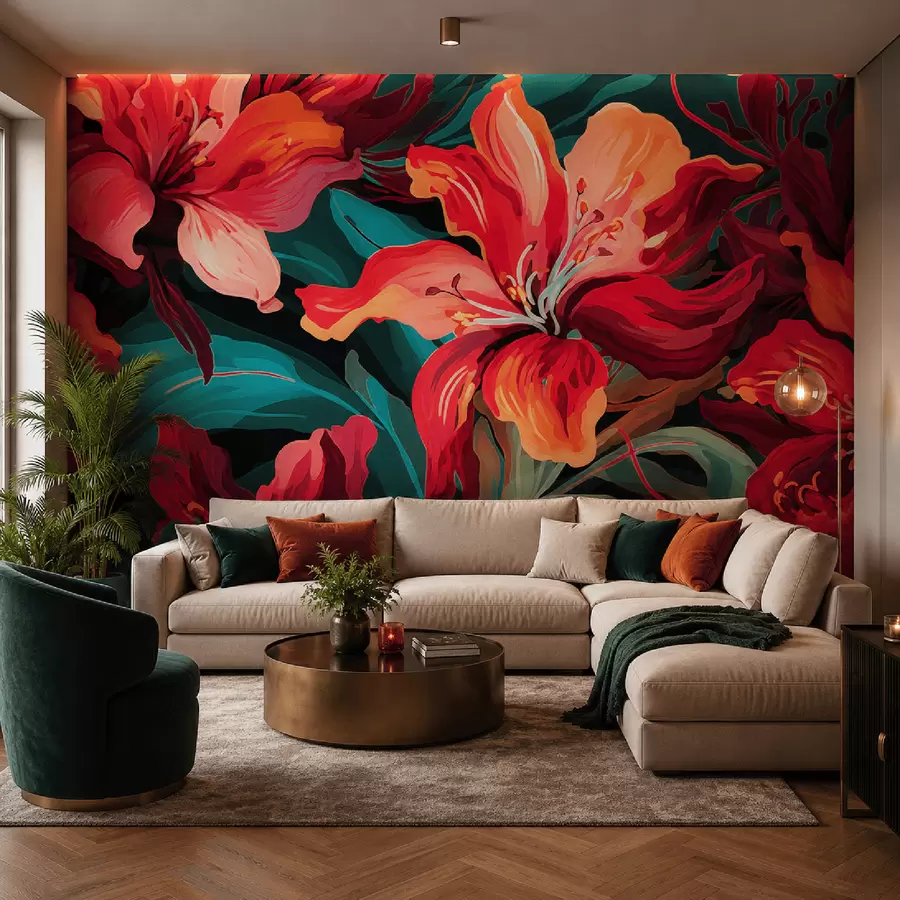 wall murals Љиљани w05675
