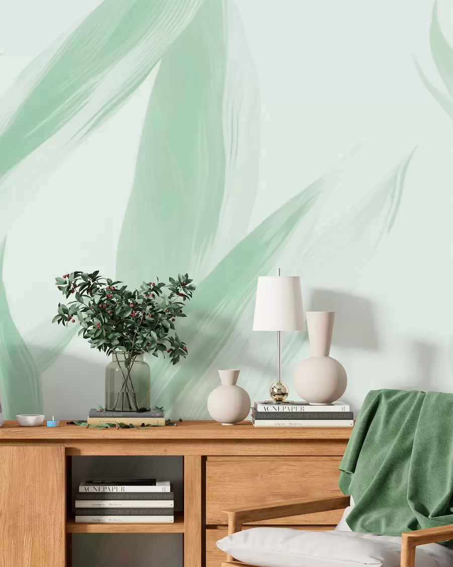 wall murals Шпиљасти листови w05680v2