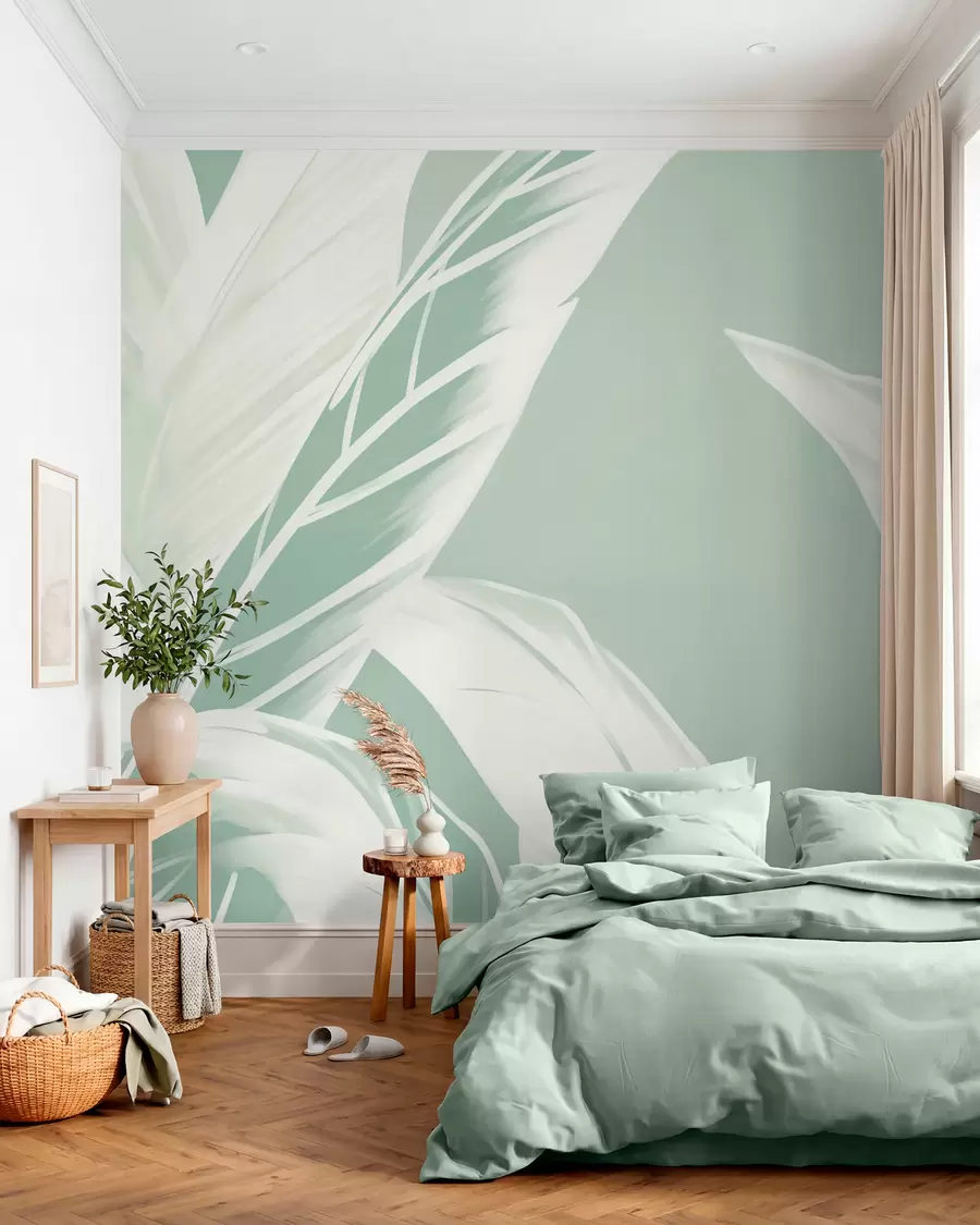 wall murals Дуги листови банане w05681