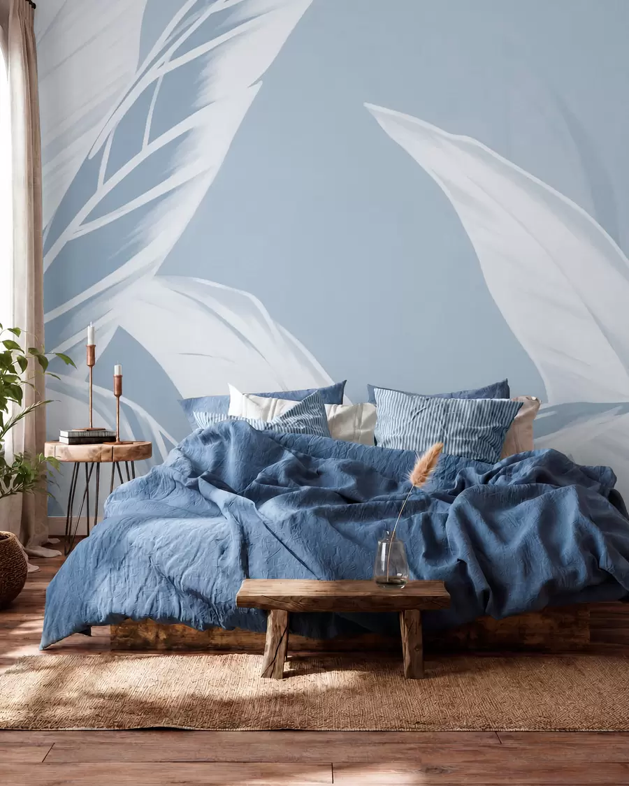 wall murals Дуги листови банане w05681v1
