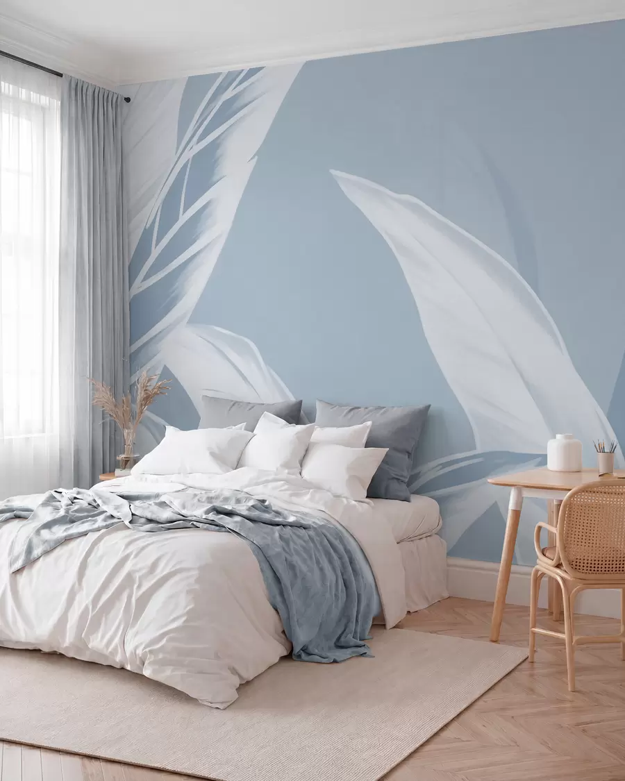 wall murals Дуги листови банане w05681v1