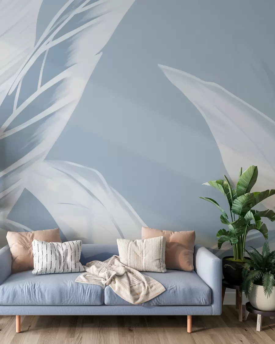 wall murals Дуги листови банане w05681v1