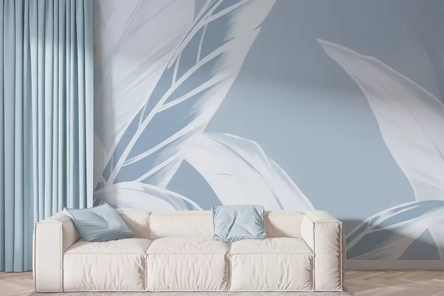 wall murals Дуги листови банане w05681v1