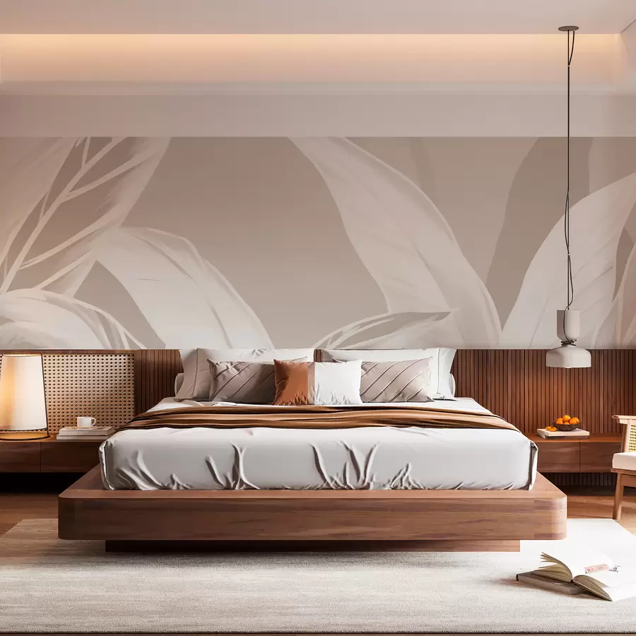wall murals Дуги листови банане w05681v2