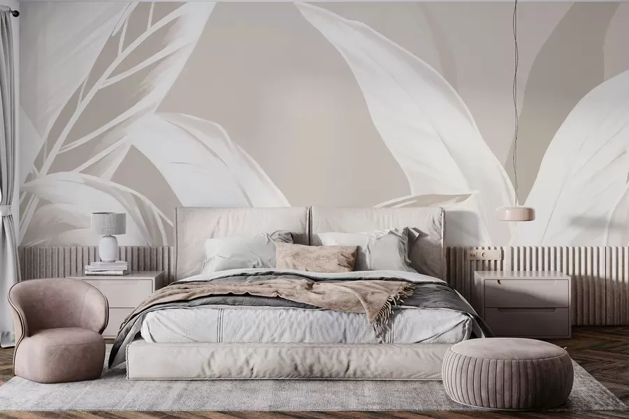 wall murals Дуги листови банане w05681v2