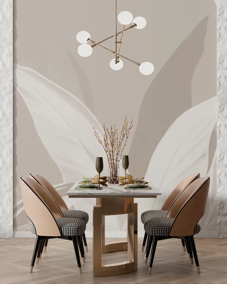 wall murals Дуги листови банане w05681v2