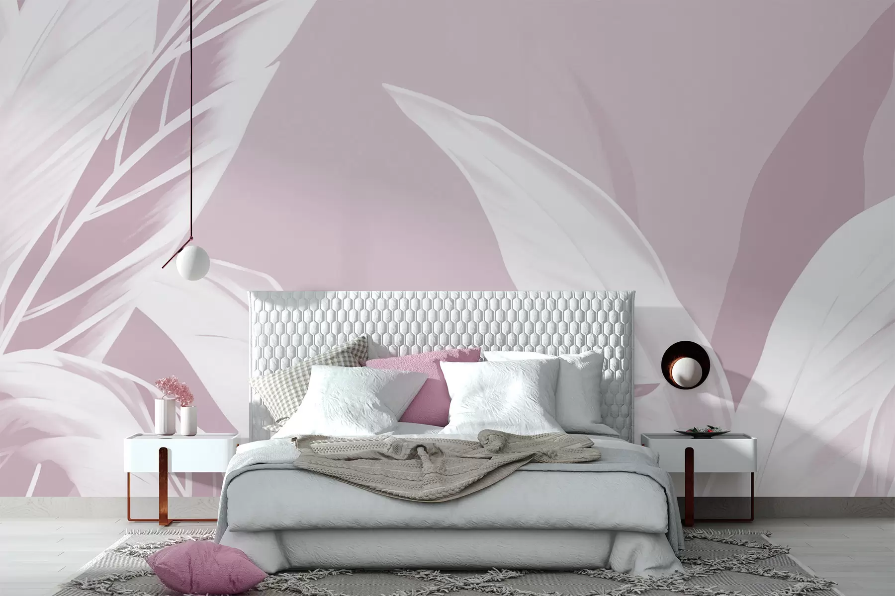 wall murals Дуги листови банане w05681v3