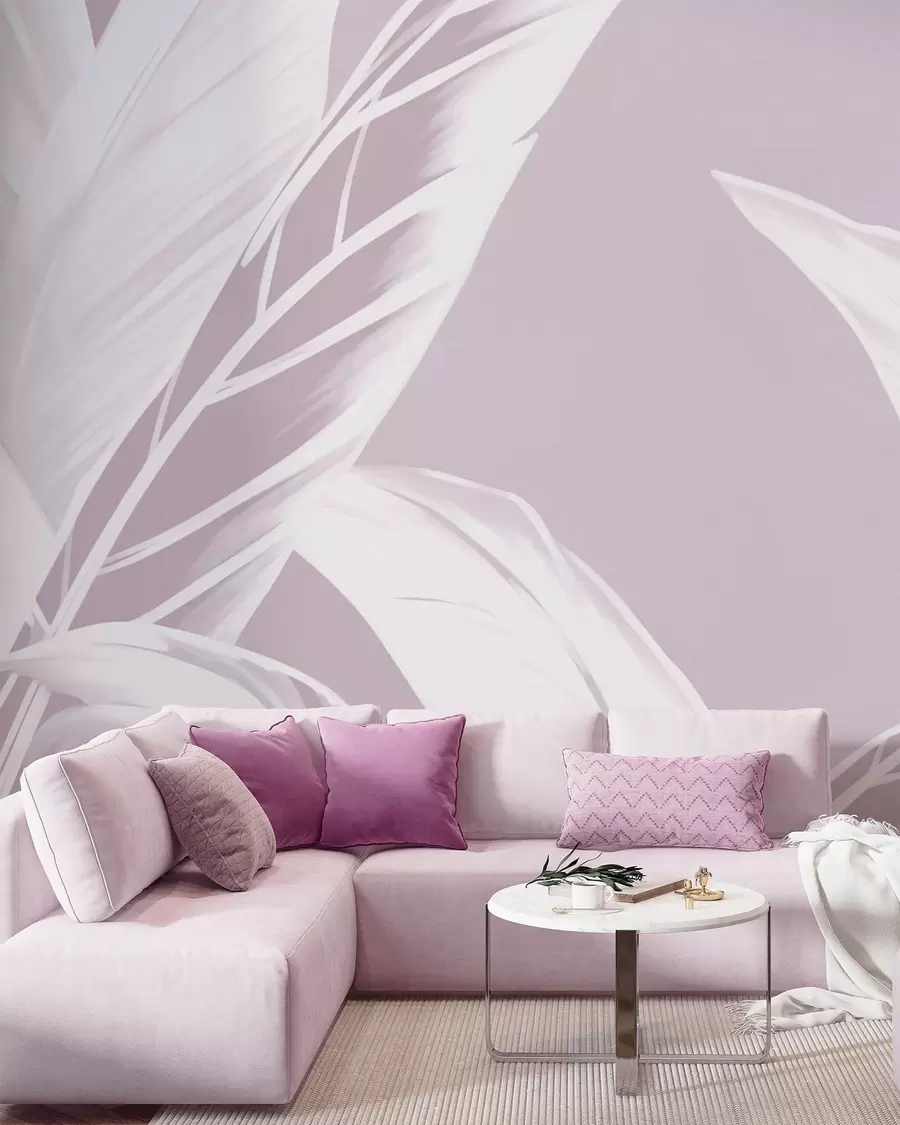 wall murals Дуги листови банане w05681v3