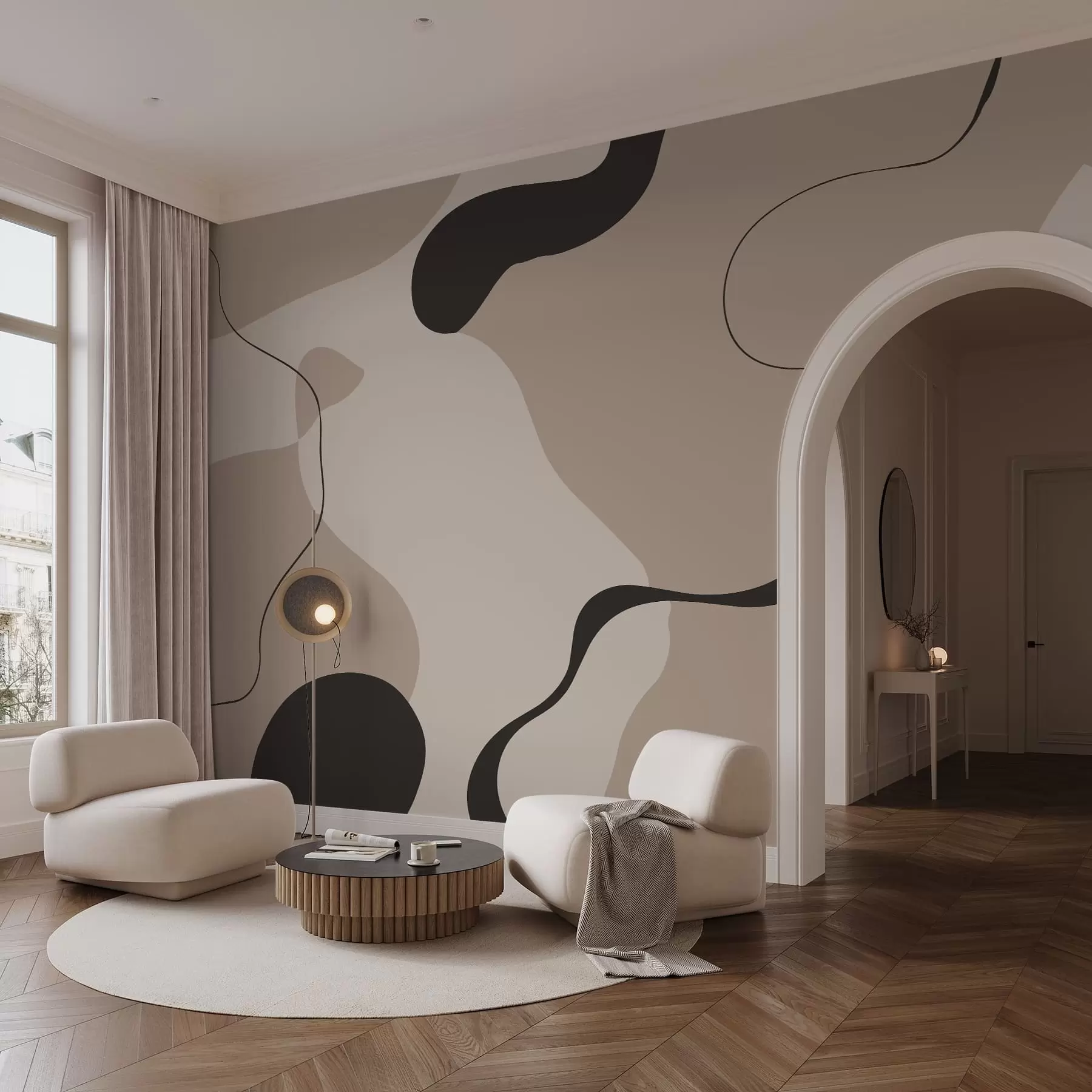 wall murals Апстрактна линија w05654