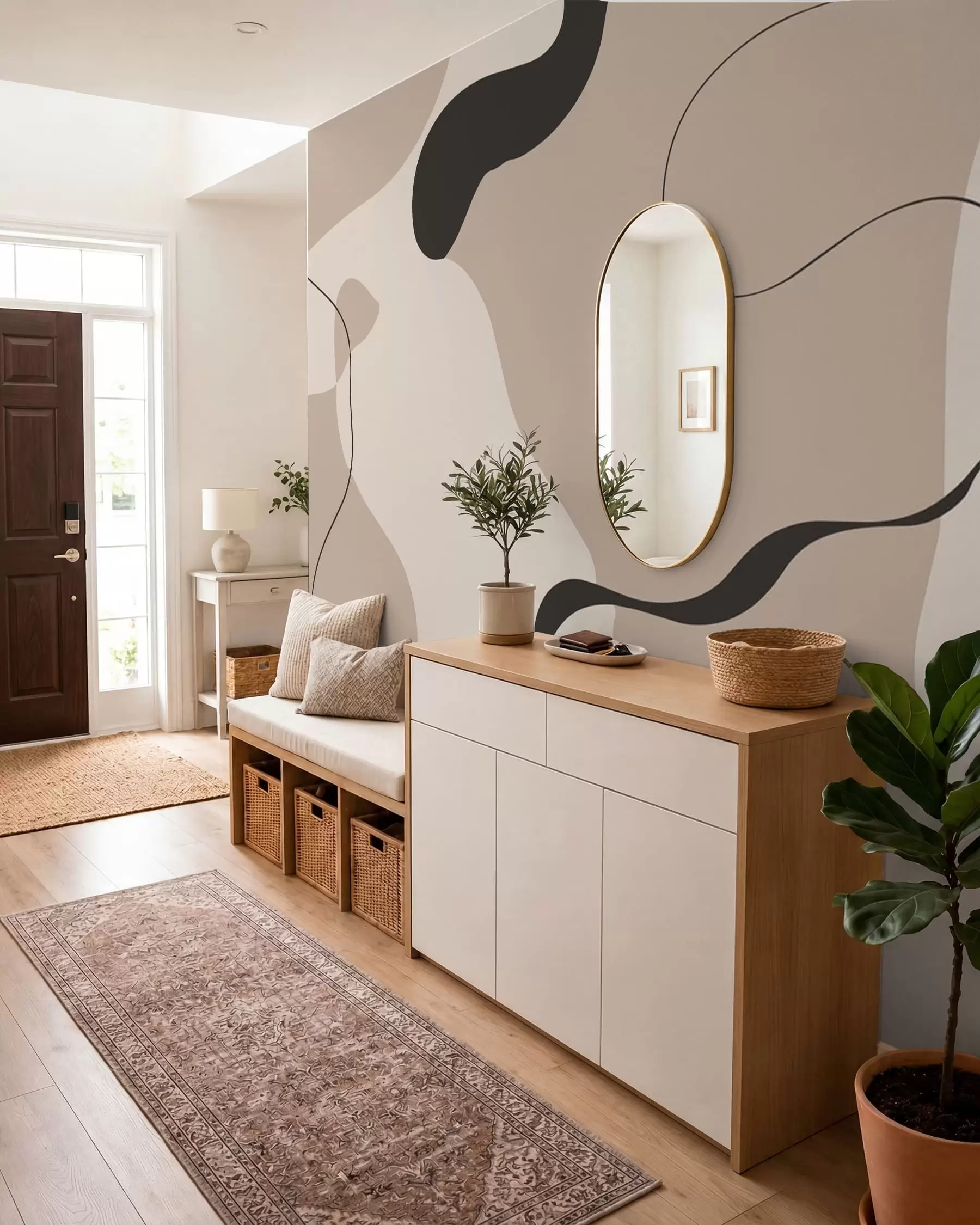 wall murals Апстрактна линија w05654