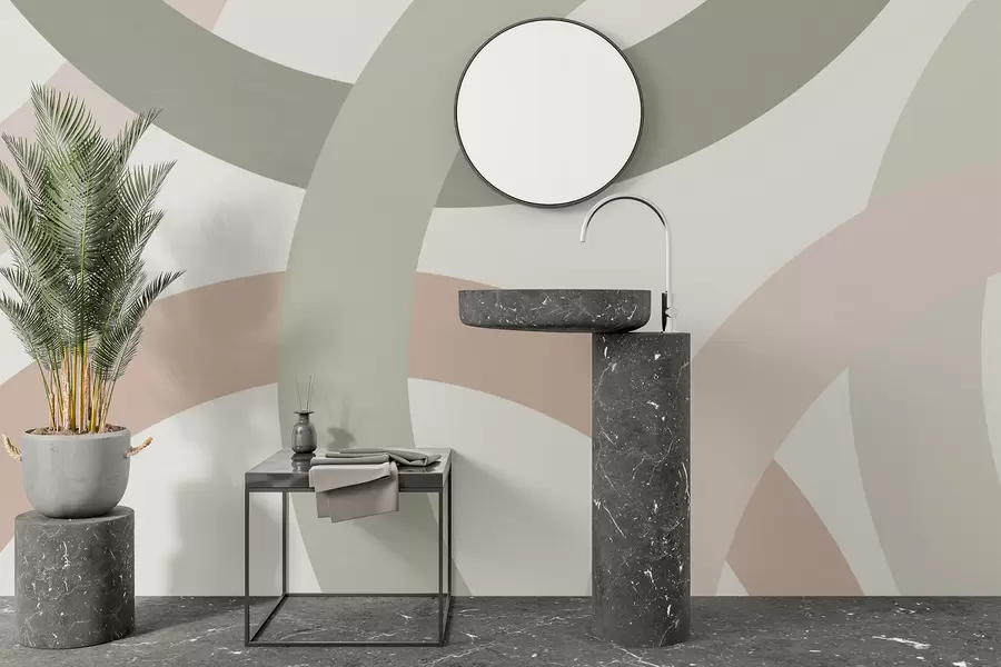 wall murals Апстракција са круговима w05709