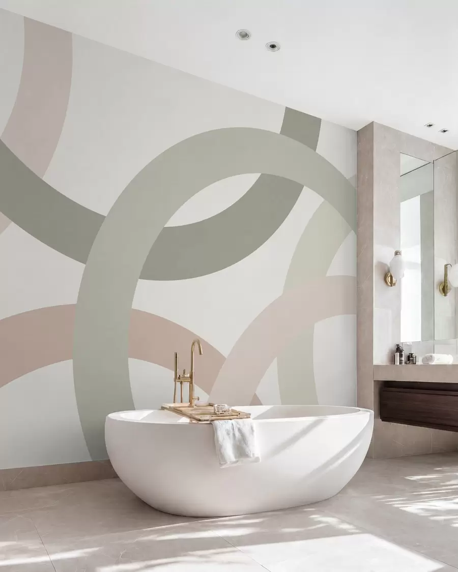 wall murals Апстракција са круговима w05709