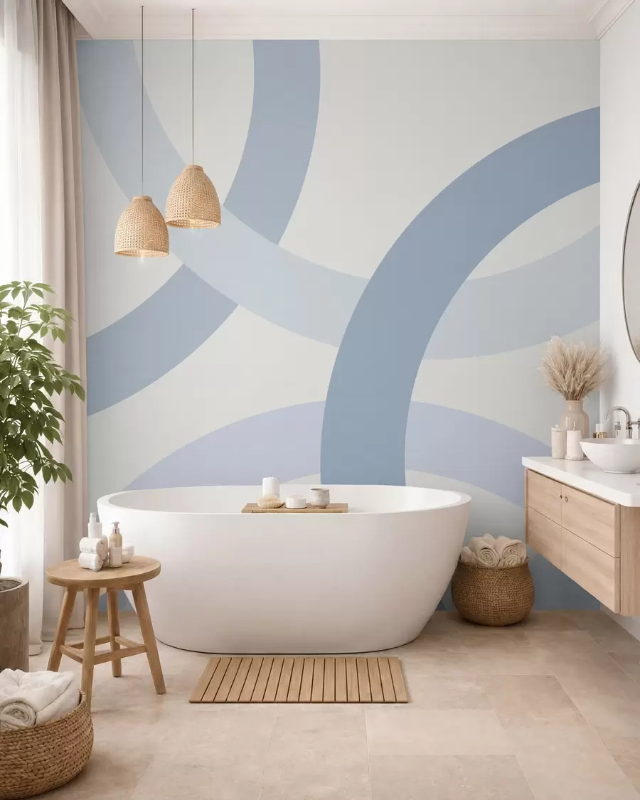 wall murals Апстракција са круговима w05709v1