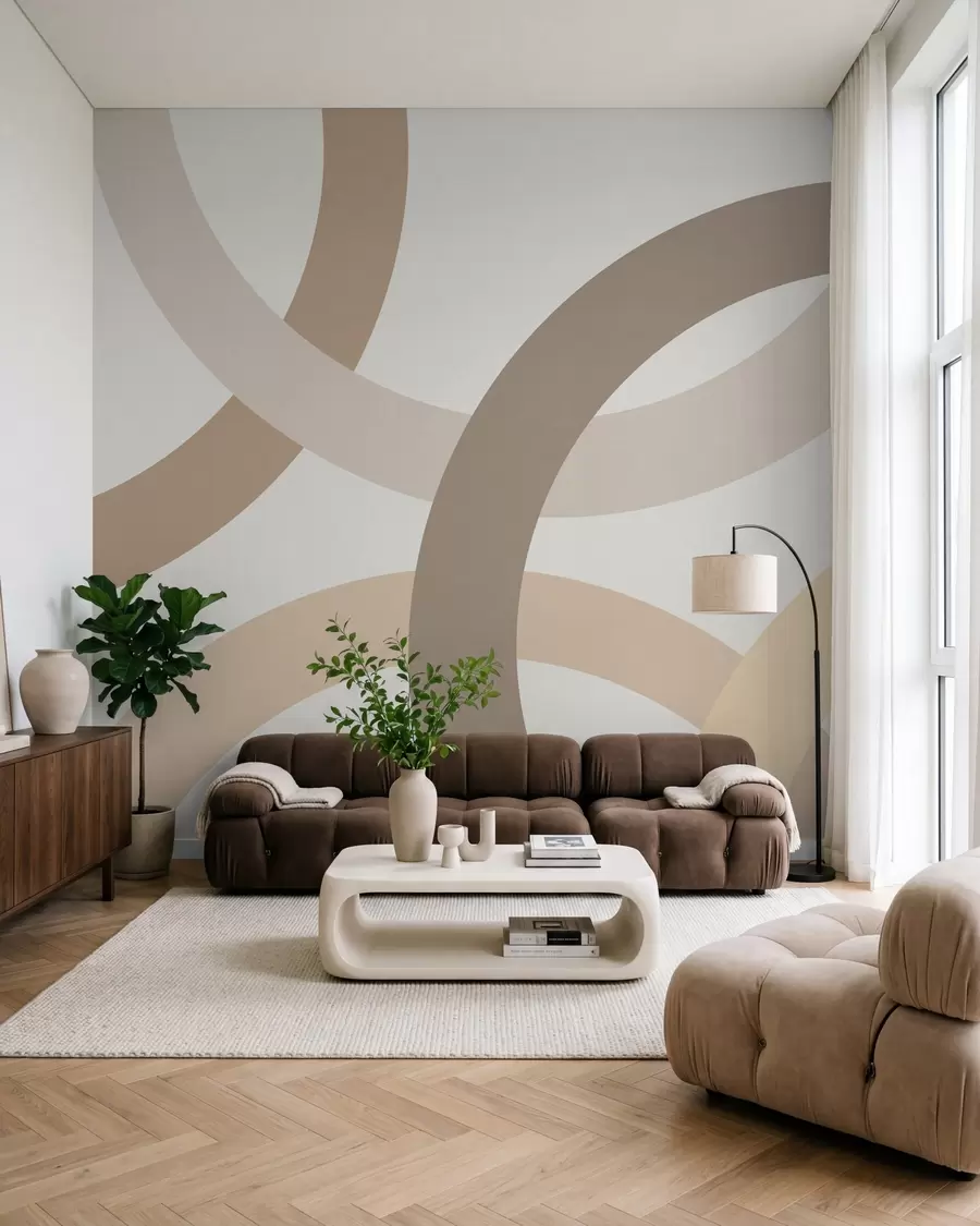 wall murals Апстракција са круговима w05709v2