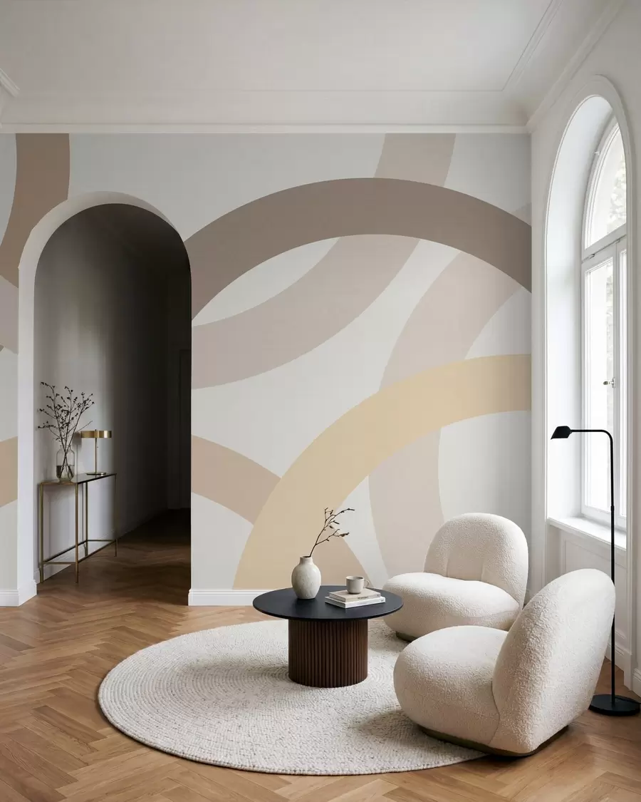 wall murals Апстракција са круговима w05709v2