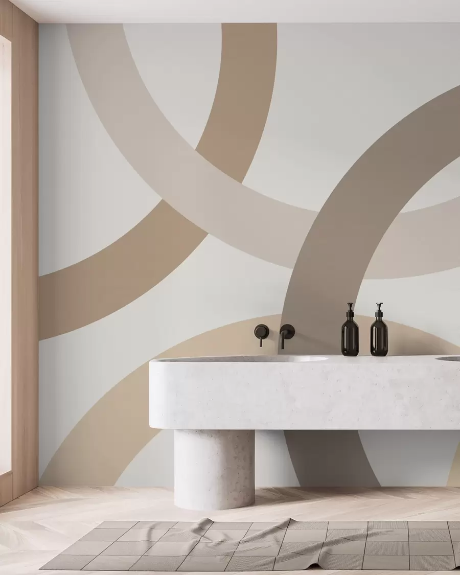 wall murals Апстракција са круговима w05709v2