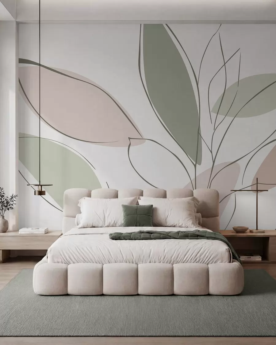wall murals Апстрактни листови w05710