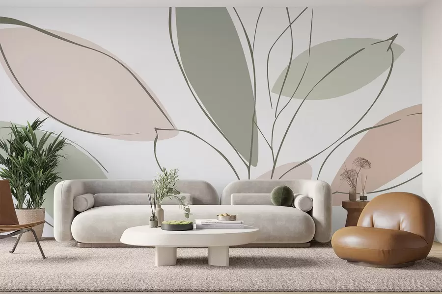 wall murals Апстрактни листови w05710