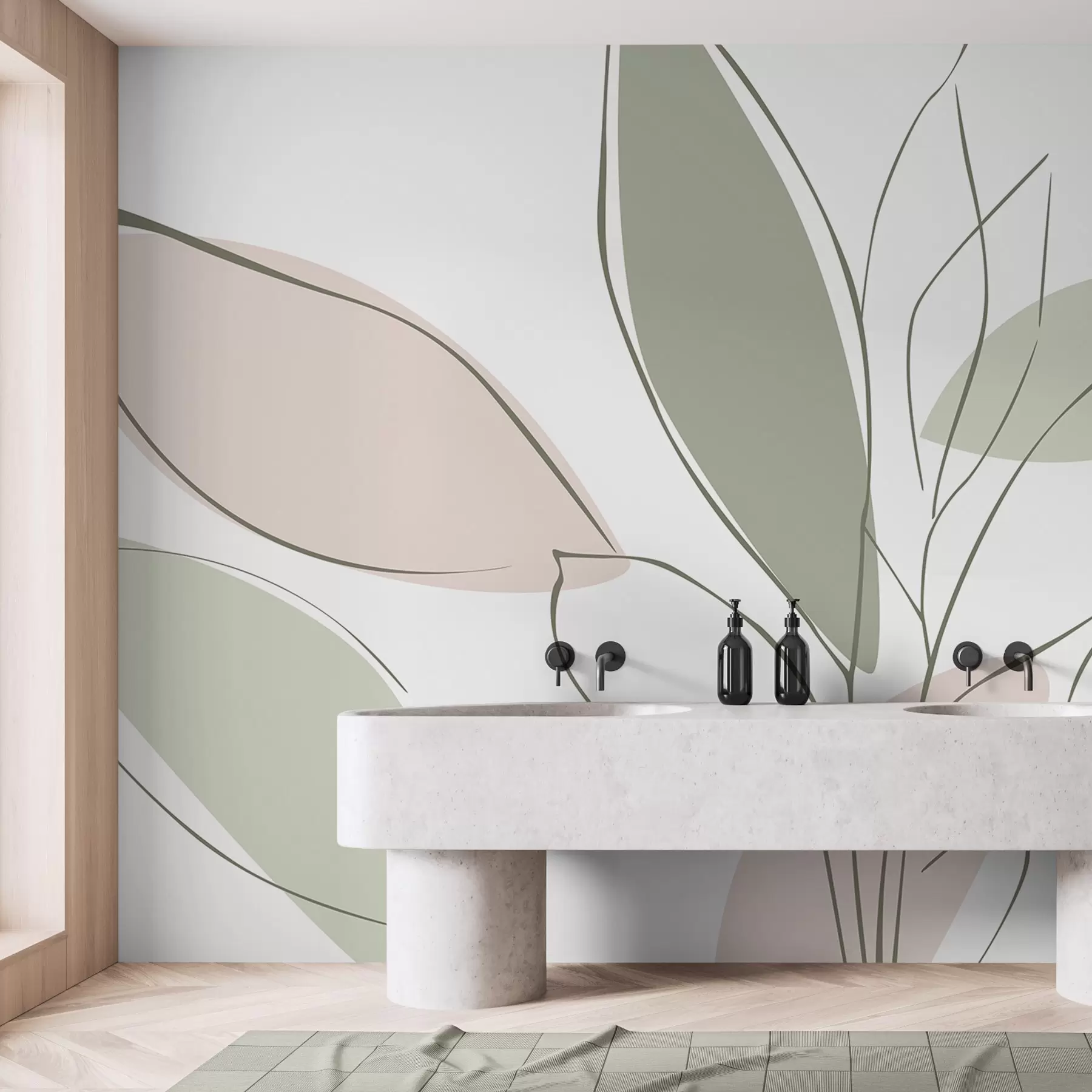 wall murals Апстрактни листови w05710