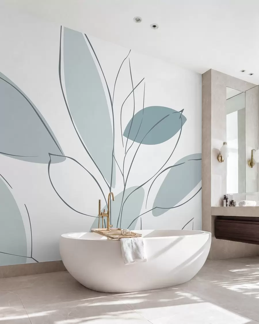 wall murals Апстрактни листови w05710v1