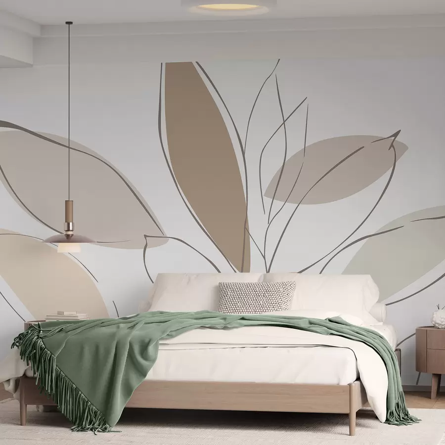 wall murals Апстрактни листови w05710v2