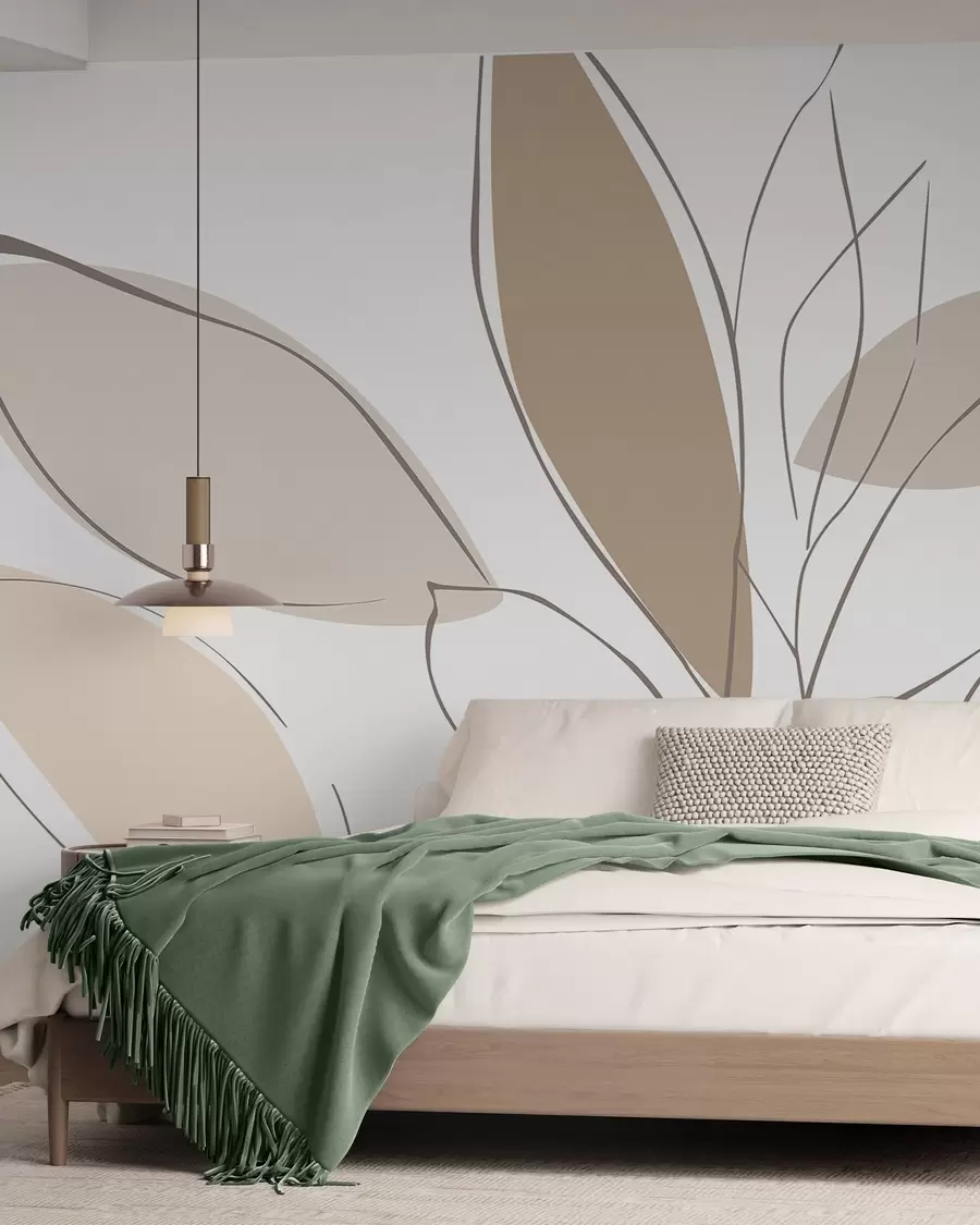 wall murals Апстрактни листови w05710v2