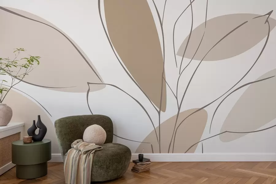 wall murals Апстрактни листови w05710v2