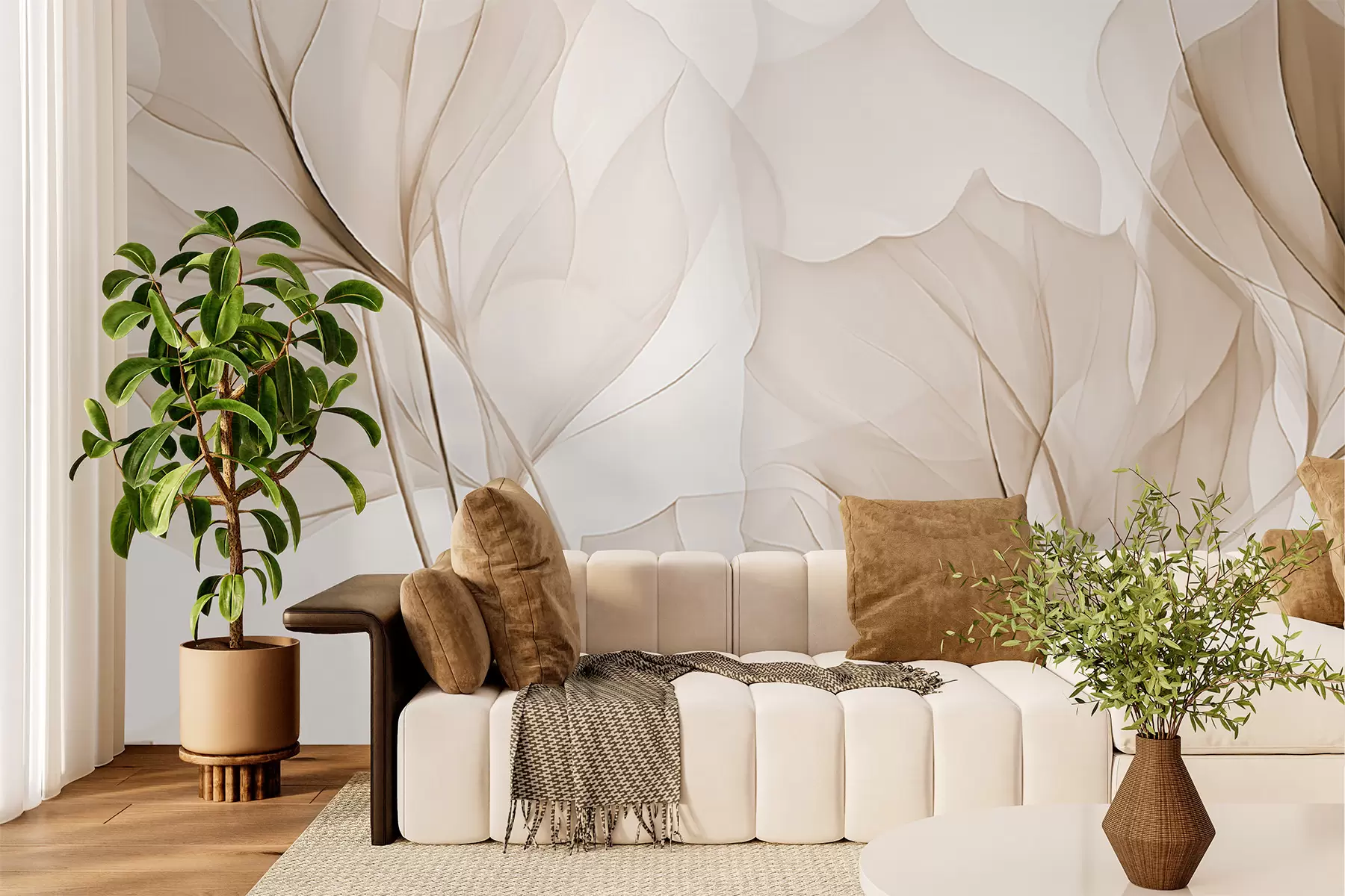 wall murals Лисне жиле, апстрактно лишће w05109v1