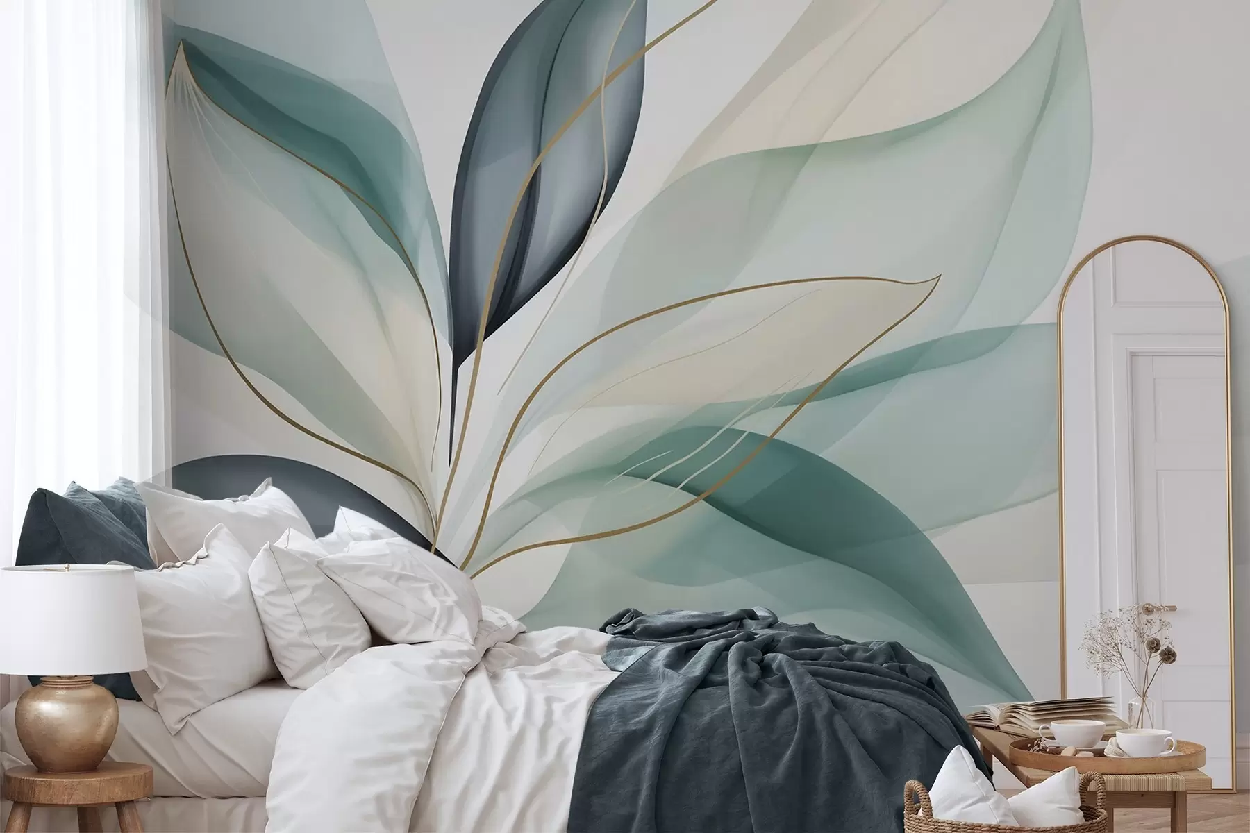 wall murals Апстрактно лишће w05706