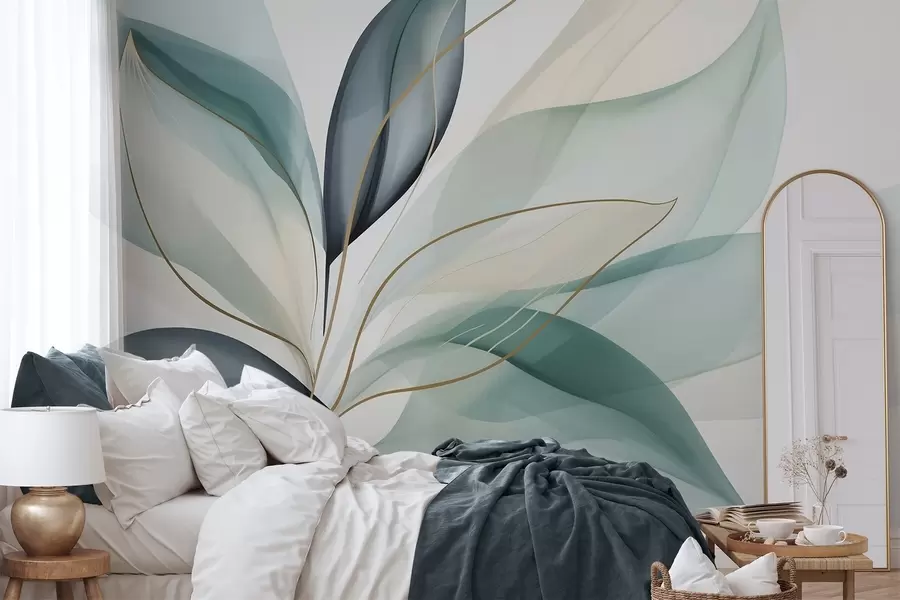 wall murals Апстрактно лишће w05706