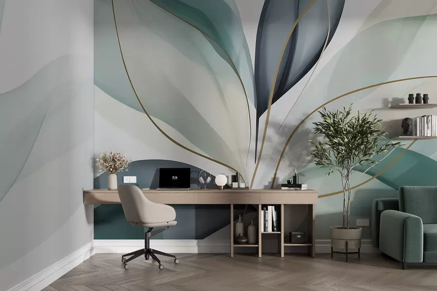 wall murals Апстрактно лишће w05706