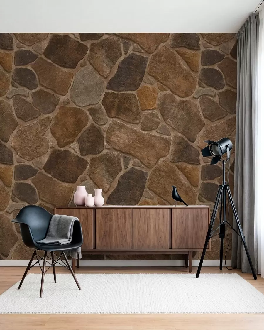 wall murals Узорак природног камена у топлим тоновима w05691