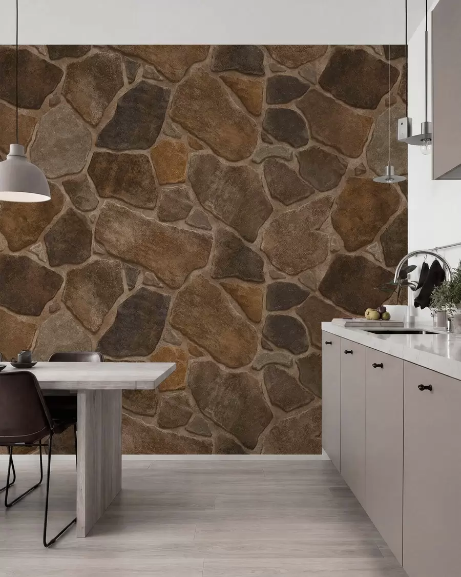 wall murals Узорак природног камена у топлим тоновима w05691