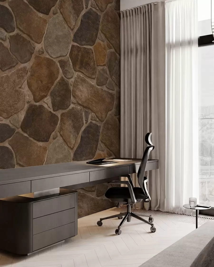 wall murals Узорак природног камена у топлим тоновима w05691