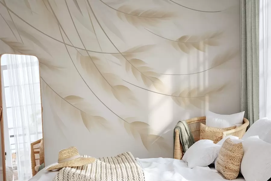 wall murals Апстрактна слика имитације класја кукуруза w05589
