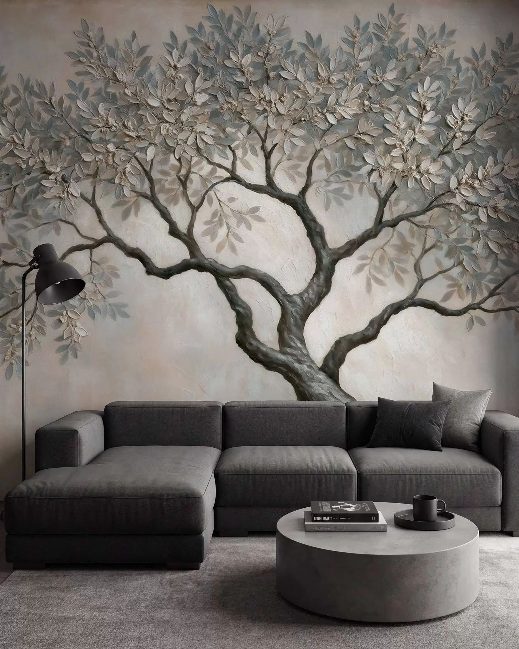 wall murals Staro drvo u kamenim tonovima w09919