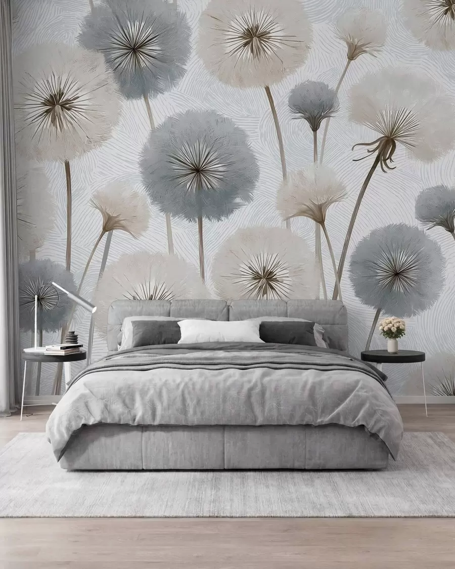 wall murals Прозрачни, пахуљасти маслачци у мекој природној палети w09936