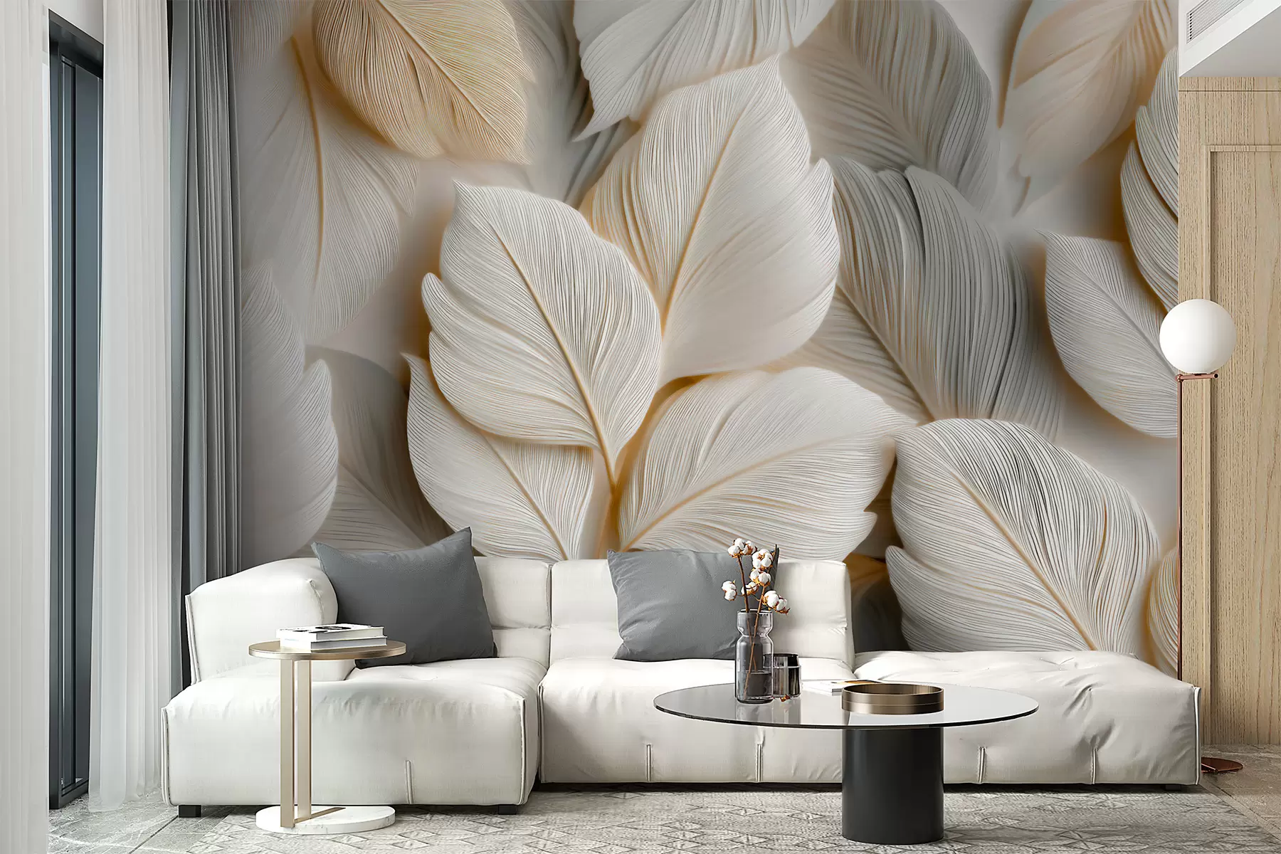 wall murals Шпиљасти листови w05747