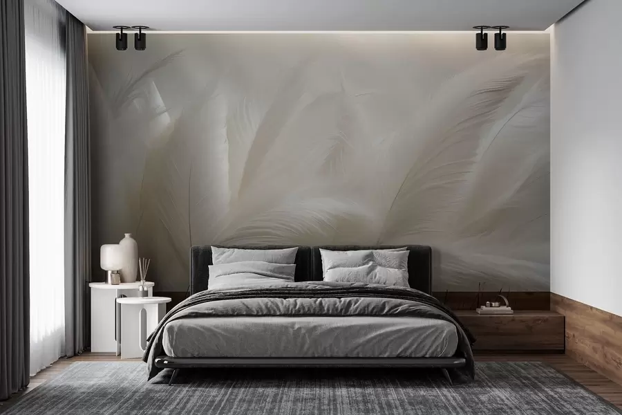 wall murals Нежни таласи пампас траве w05717