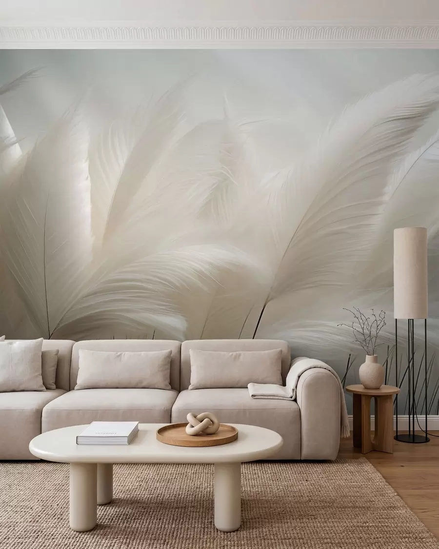 wall murals Нежни таласи пампас траве w05717