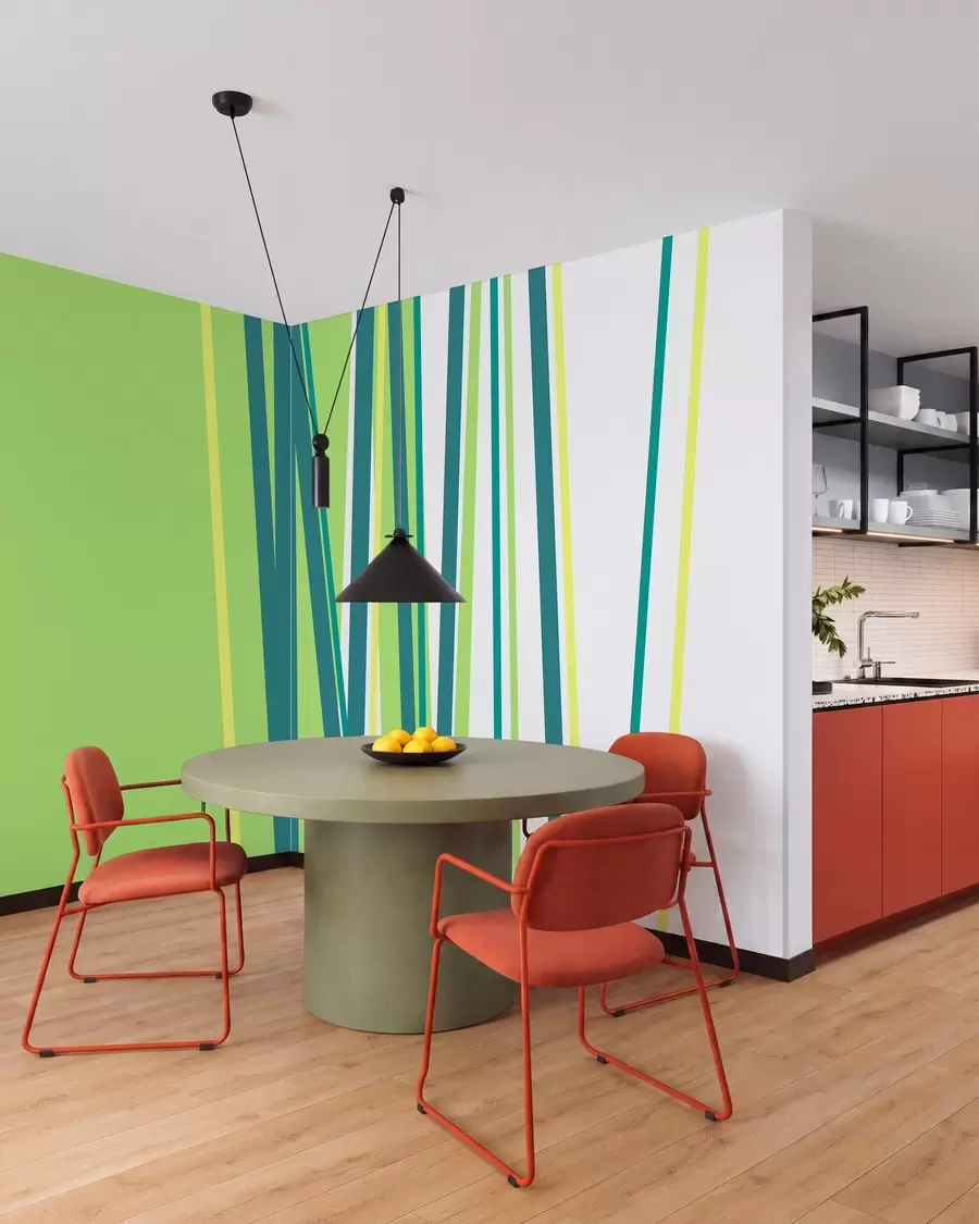 wall murals живахна, апстрактна пруга w05749