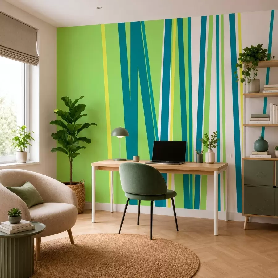 wall murals живахна, апстрактна пруга w05749