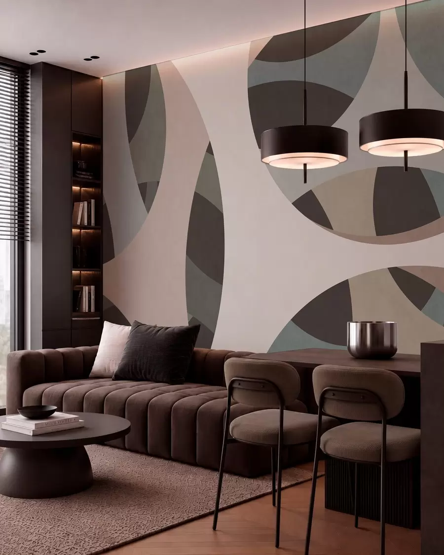 wall murals савремена текстурна апстракција у нијансама беж и природним тоновима w05751v1