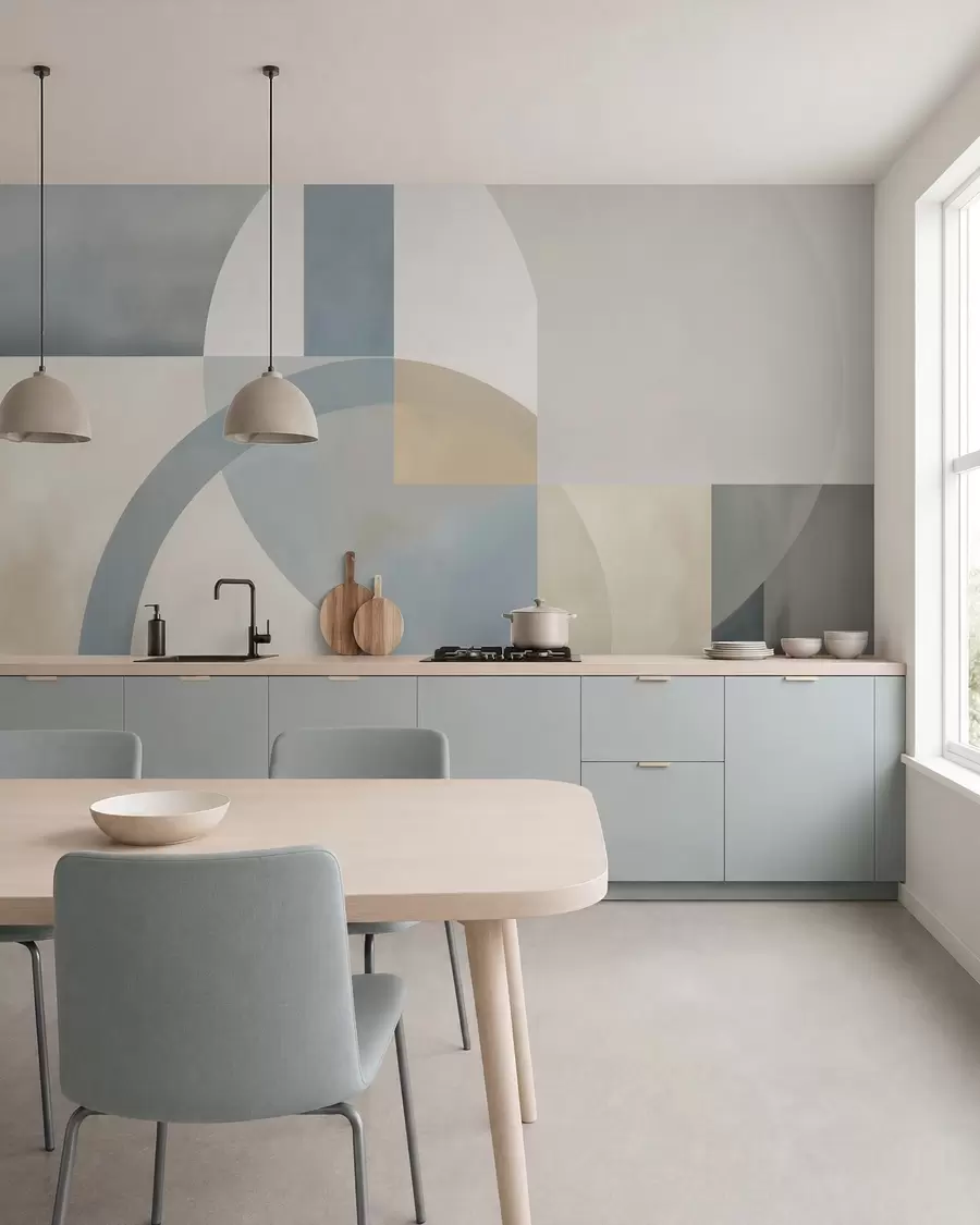wall murals Геометријска апстракција са имитацијом текстуре w05778