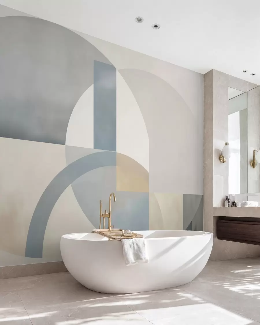 wall murals Геометријска апстракција са имитацијом текстуре w05778