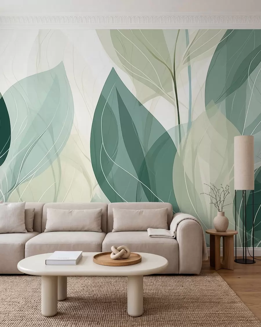 wall murals Шапутање лишћа w09970v1